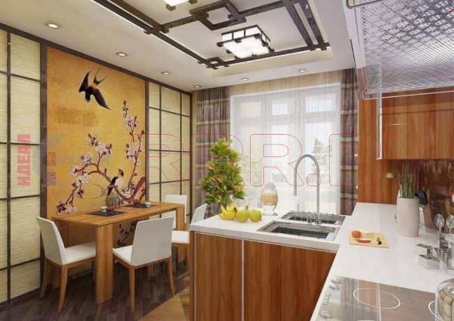 Кухня в китайском стиле №100 